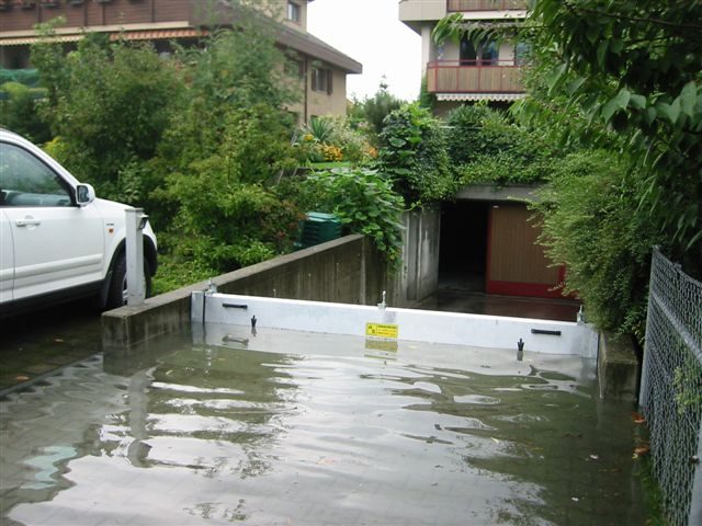 Batardeau aluminium anti-inondation porte d'entrée
